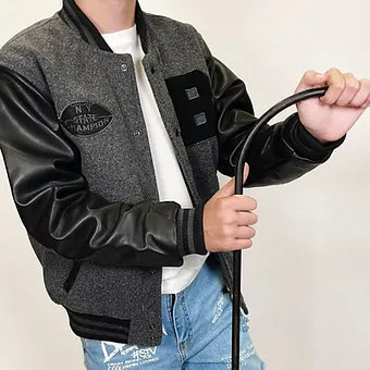 Bomber Paño Universitaria Grey