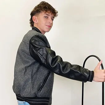 Bomber Paño Universitaria Grey