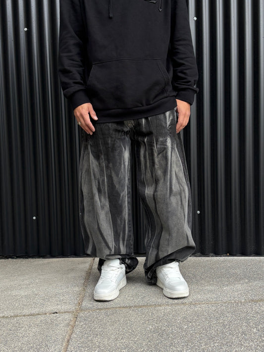 Ultra Baggy Ácid Wash Black