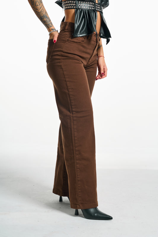 Wide leg Chocolate