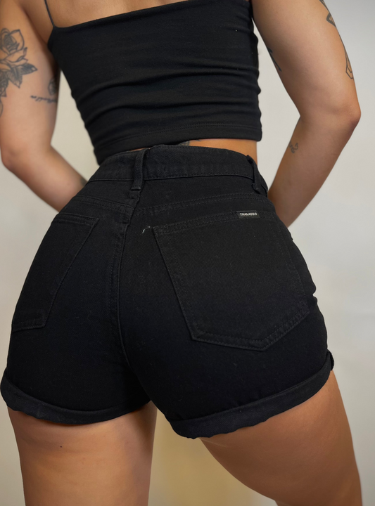 Short Mirror Black