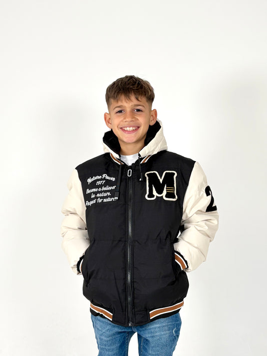 Campera universitaria black
