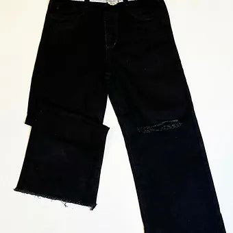 Jean niña wideleg black