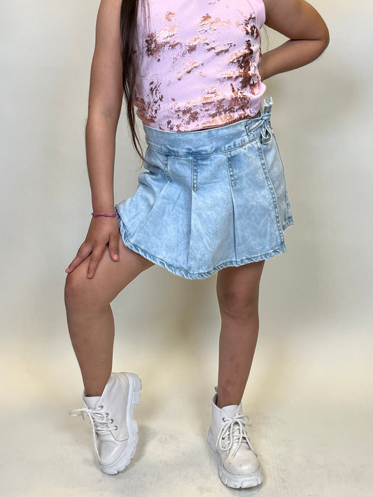 Short Pollera Tableado