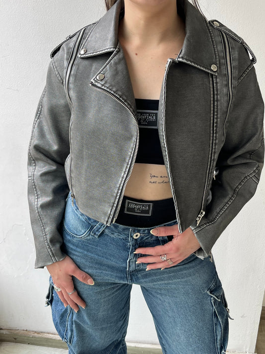 Chaqueta de cuero Mel