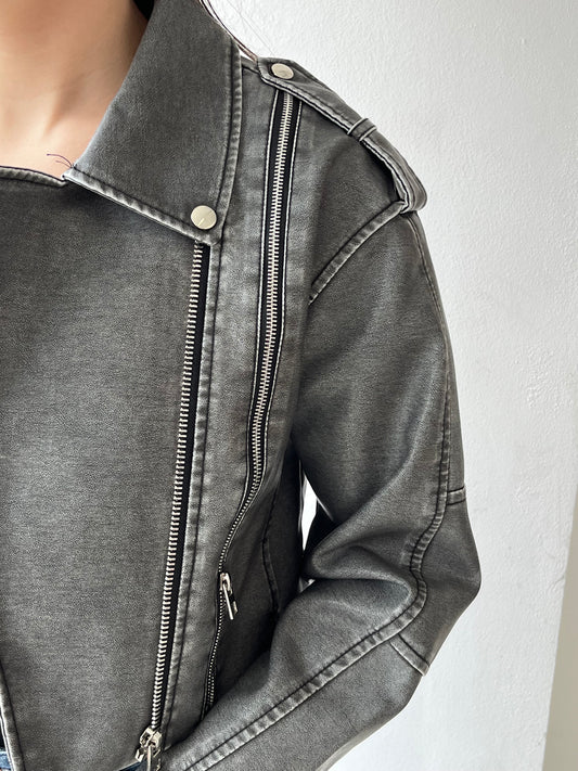 Chaqueta de cuero Mel