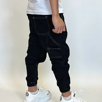 Jogger white black