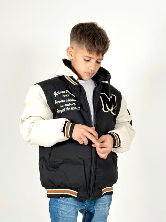 Campera universitaria black