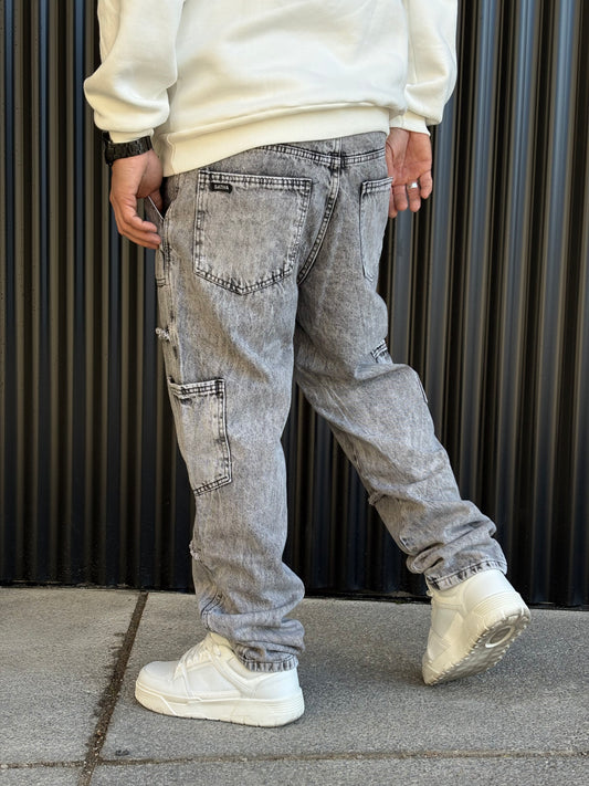 Jean Frayed Gray