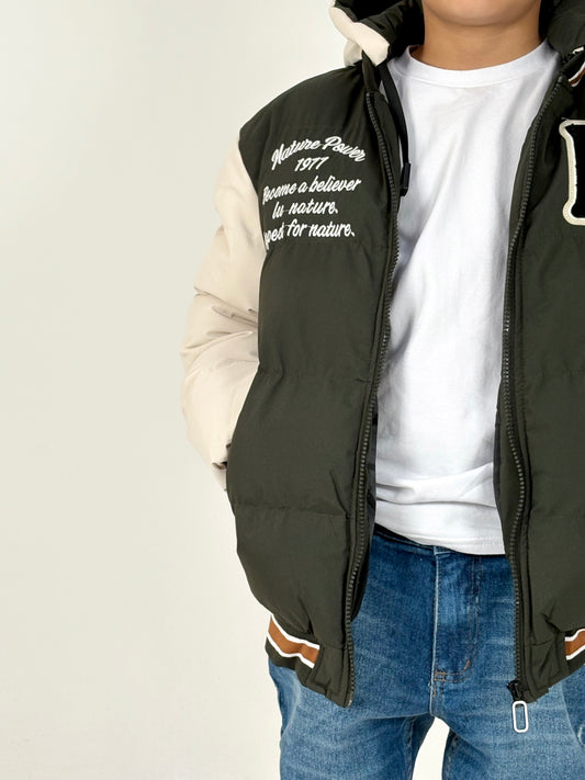 Campera Universitaria Verde