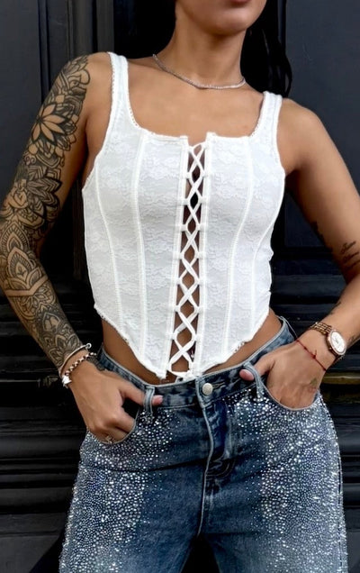 Corset Genara white
