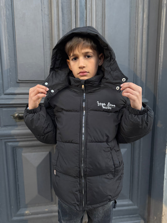 Campera puffer 1972 black