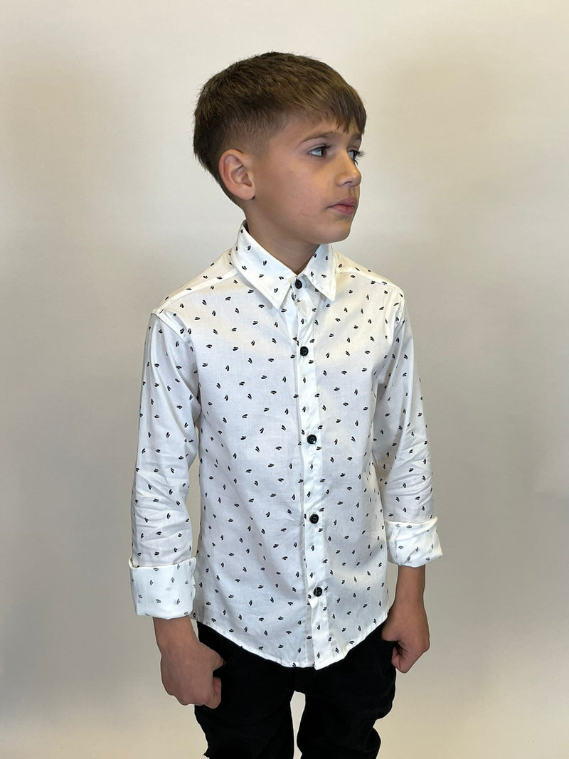 Camisa Blanca estampada