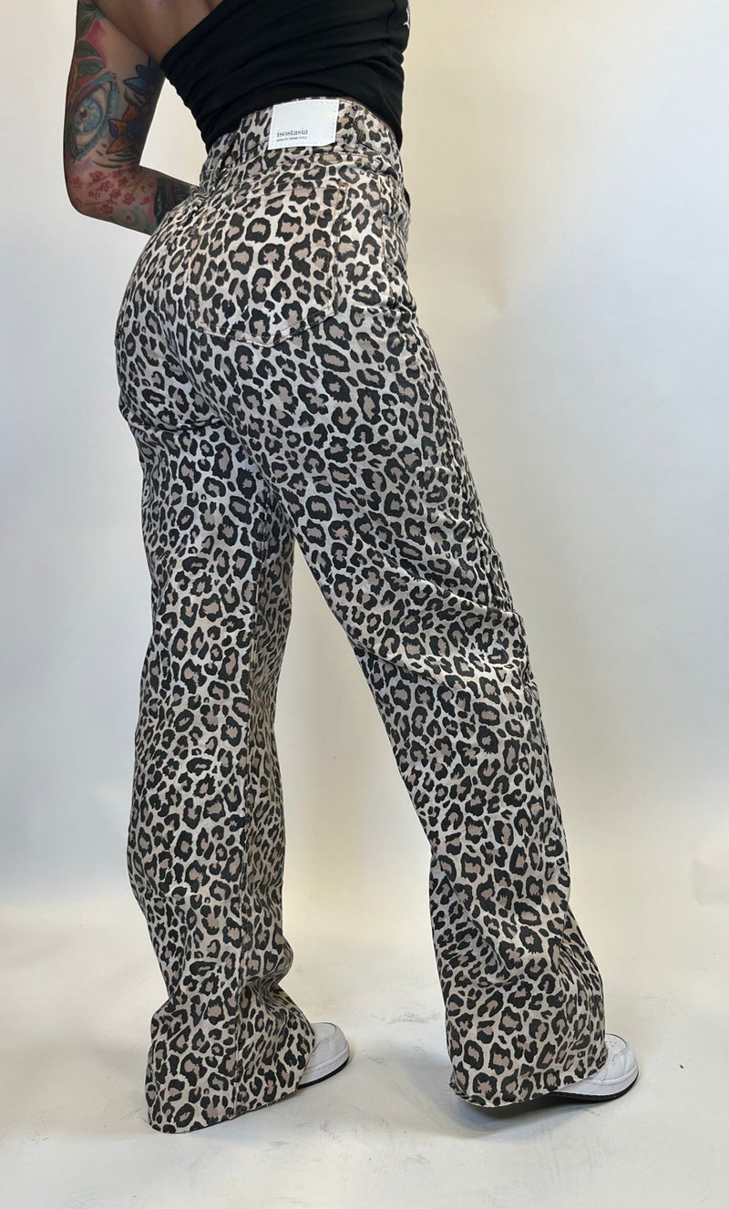 Wide Leg Animal Print