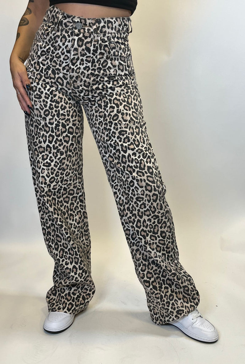 Wide Leg Animal Print