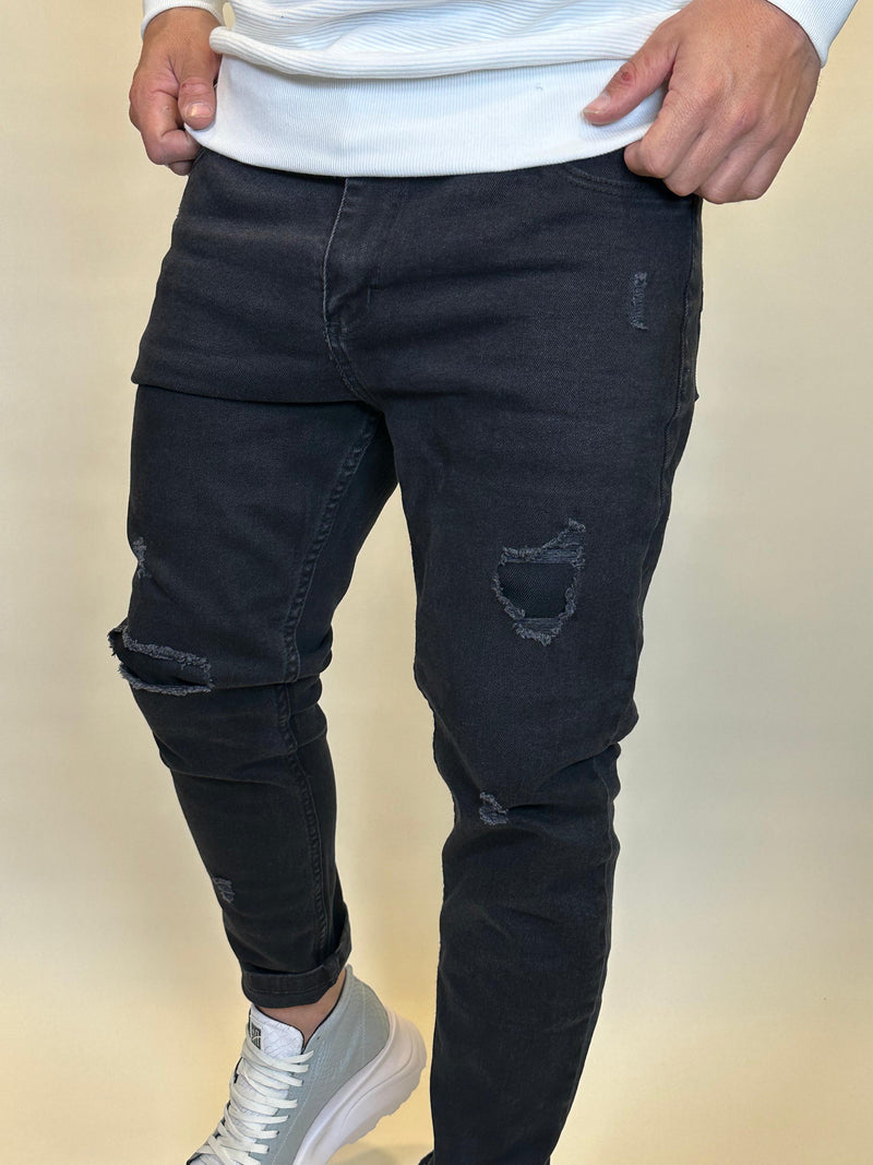 Jean Worn Black