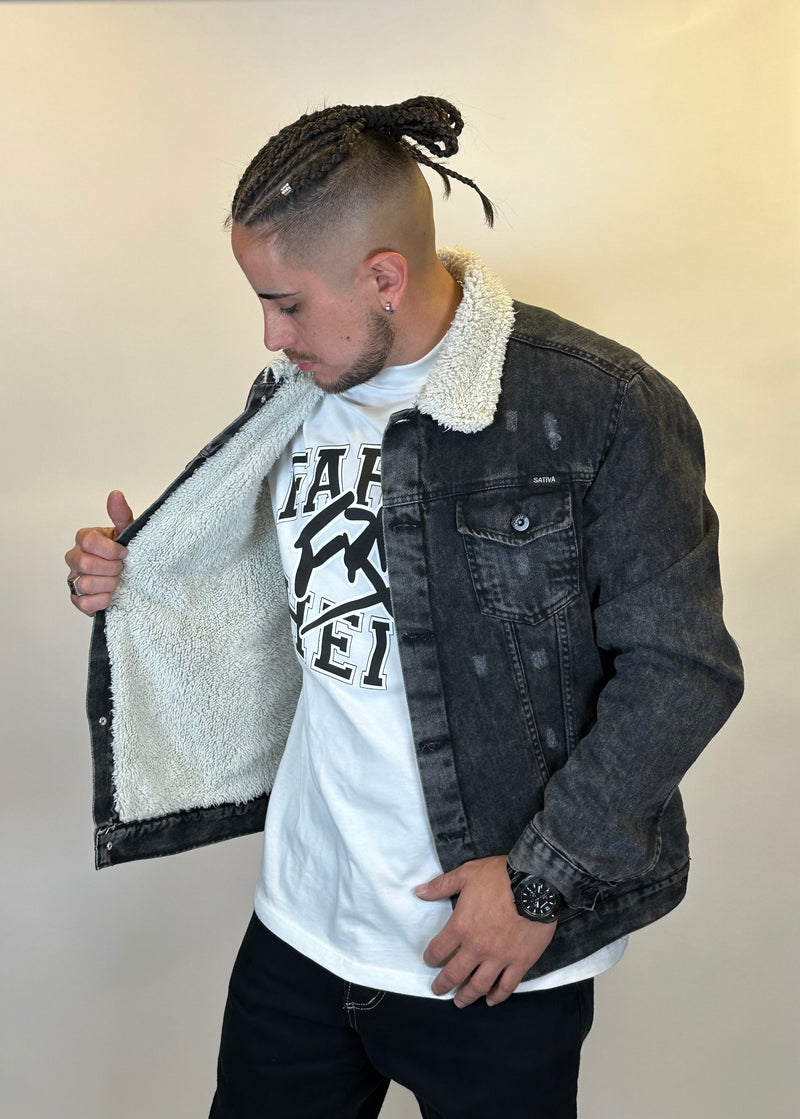 Campera Corderito Gray